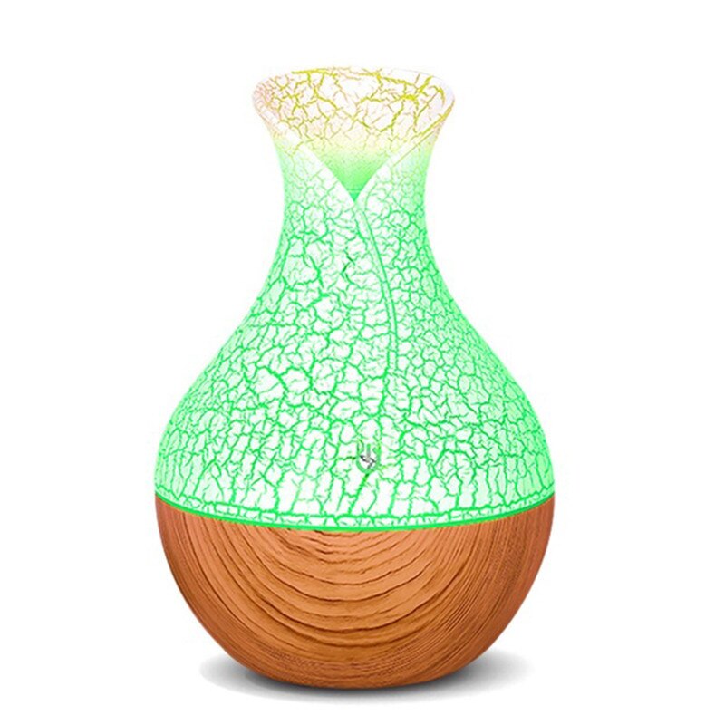Mini humidificateur d'air en forme de vase en bois, diffuseur d'huiles essentielles, humidificateur d'air usb, purificateur d'air, diffuseur d'aromathérapie ultrasonique pour voiture, usb: Y -2