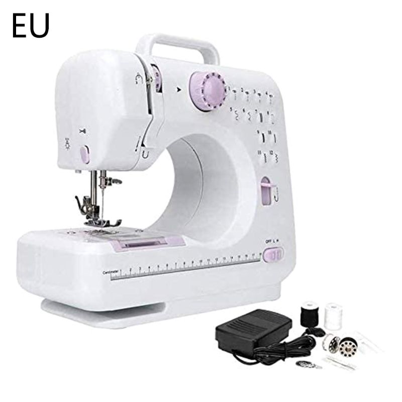 Portable Sewing Machine Basic Easy to Use for Adults and Kids,12 Built-in Stitch