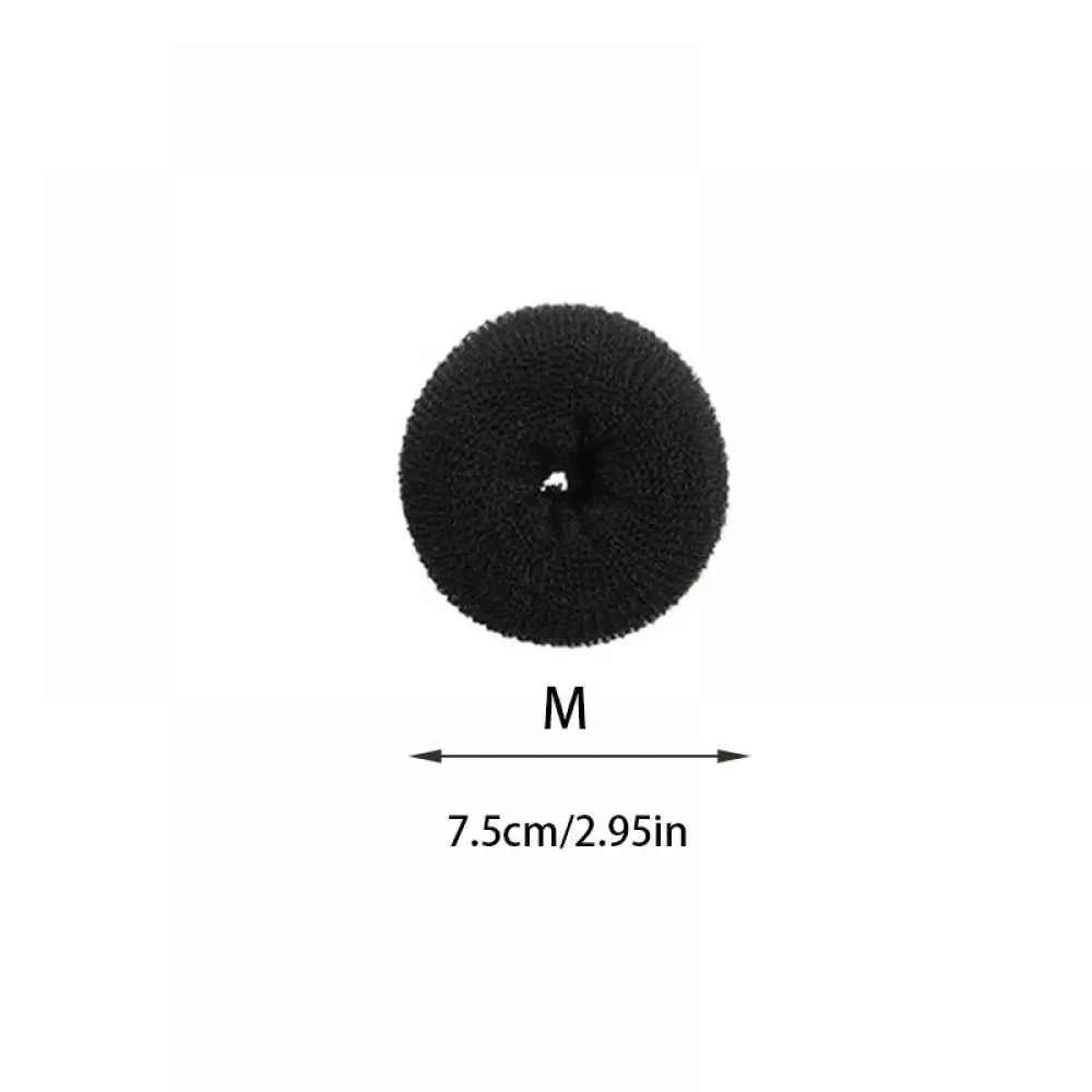 3 Größen Magic Hair Bun Maker Donut-Schaumschwamm Einfacher großer Ring Haar-Styling-Werkzeuge Produkte Frisur Frauen Mädchen Haarschmuck: Rot