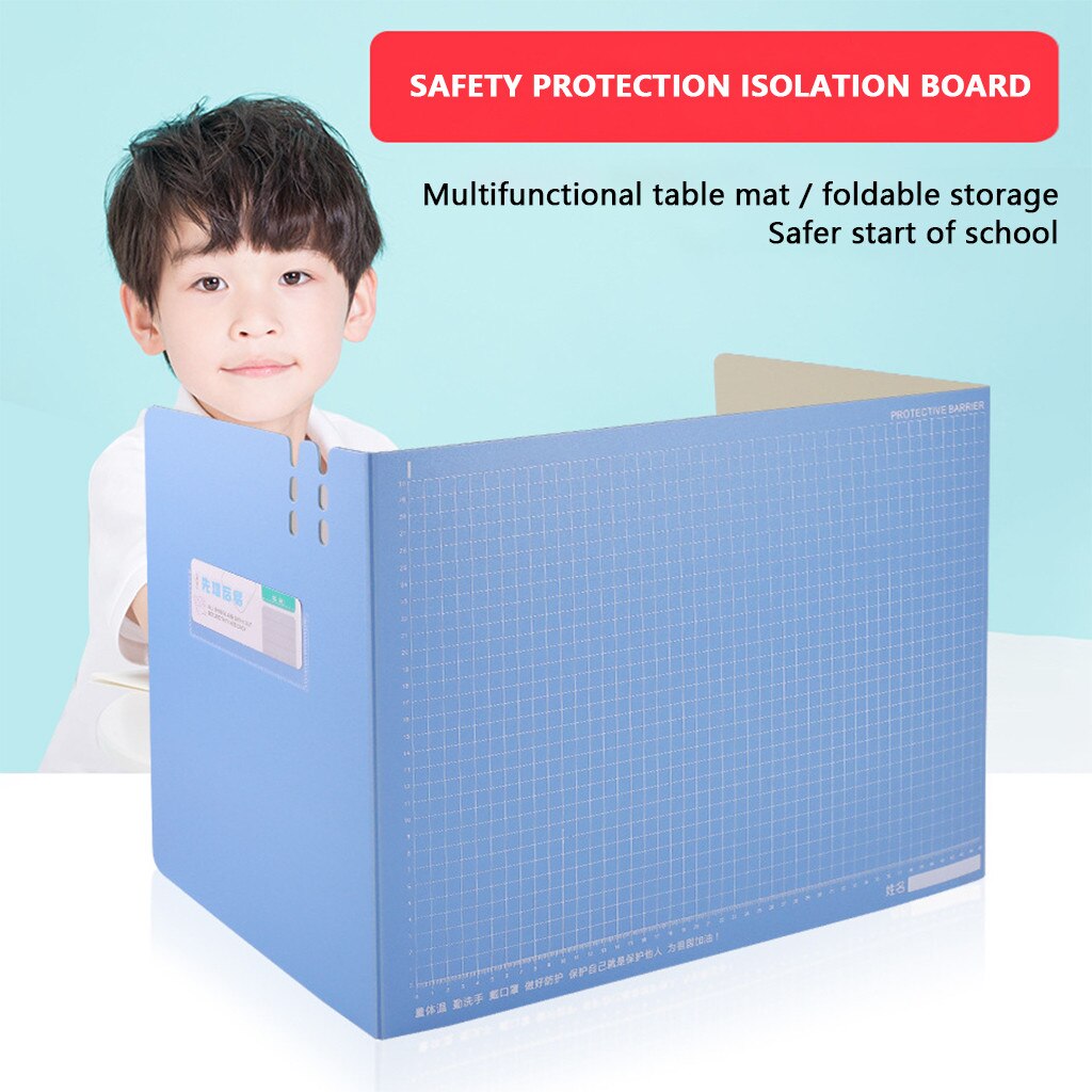 Sneeze Guard Portable Counter Shield for Office Safety Employees Workers Customers Office School Desk Board 38*30*5cm