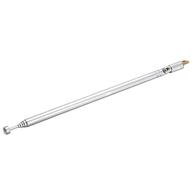 Replacement Radio TV Antenna FM Antenna Receiver Telescopic Aerial Antenna 6 Sections Universal For Radio TV Equipment