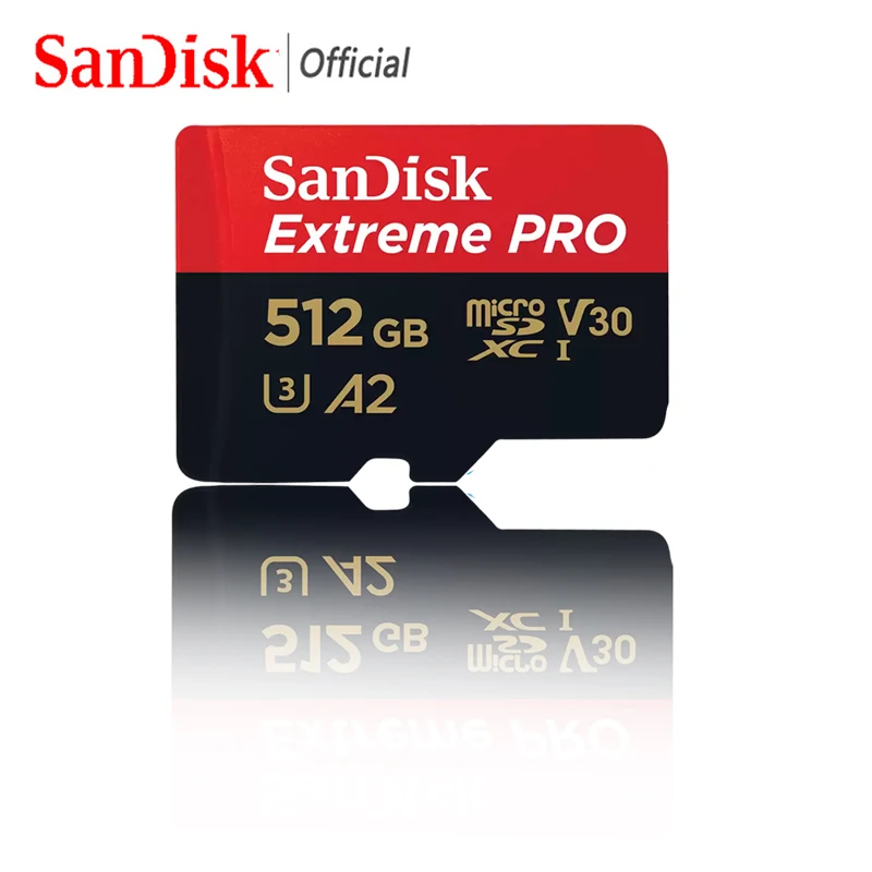 SanDisk Extreme Pro Micro SD Card V30 U3 A2 Memory Card 512Gb 256Gb 128Gb 64Gb 32Gb 1Tb Max up to 250Mb for Samrtphone PC Phone