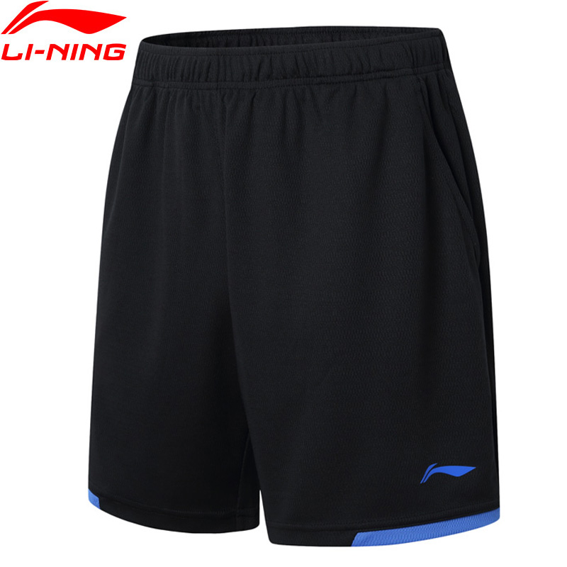 Li-ning badmintonshorts til mænd på tør åndbar konkurrencebund 100%  polyesterfor for sportsshorts aapm 143 mky 300