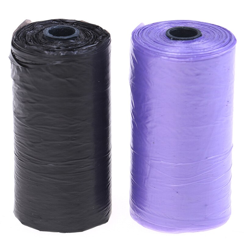 20Pcs Plastic Garbage Bags Colors Pet Pick Up Thick Convenient Cleaning Waste Bag Small Trash Garbage Disposal
