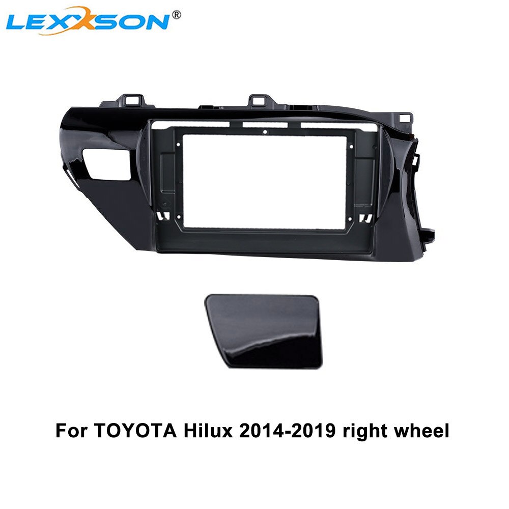 10.1 Inch Car Fascia For TOYOTA Hilux Right / Left Wheel Panel Dash Mount Installation Double Din DVD Frame Trim Kit
