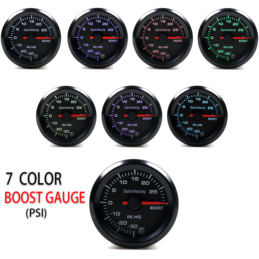 Dynoracing Car Meter Exhaust Gas Temp Gauge 2" 52mm 7 Colors LED 300-1300 Celsius EGT Gauge High Speed Motor EXT Gauge