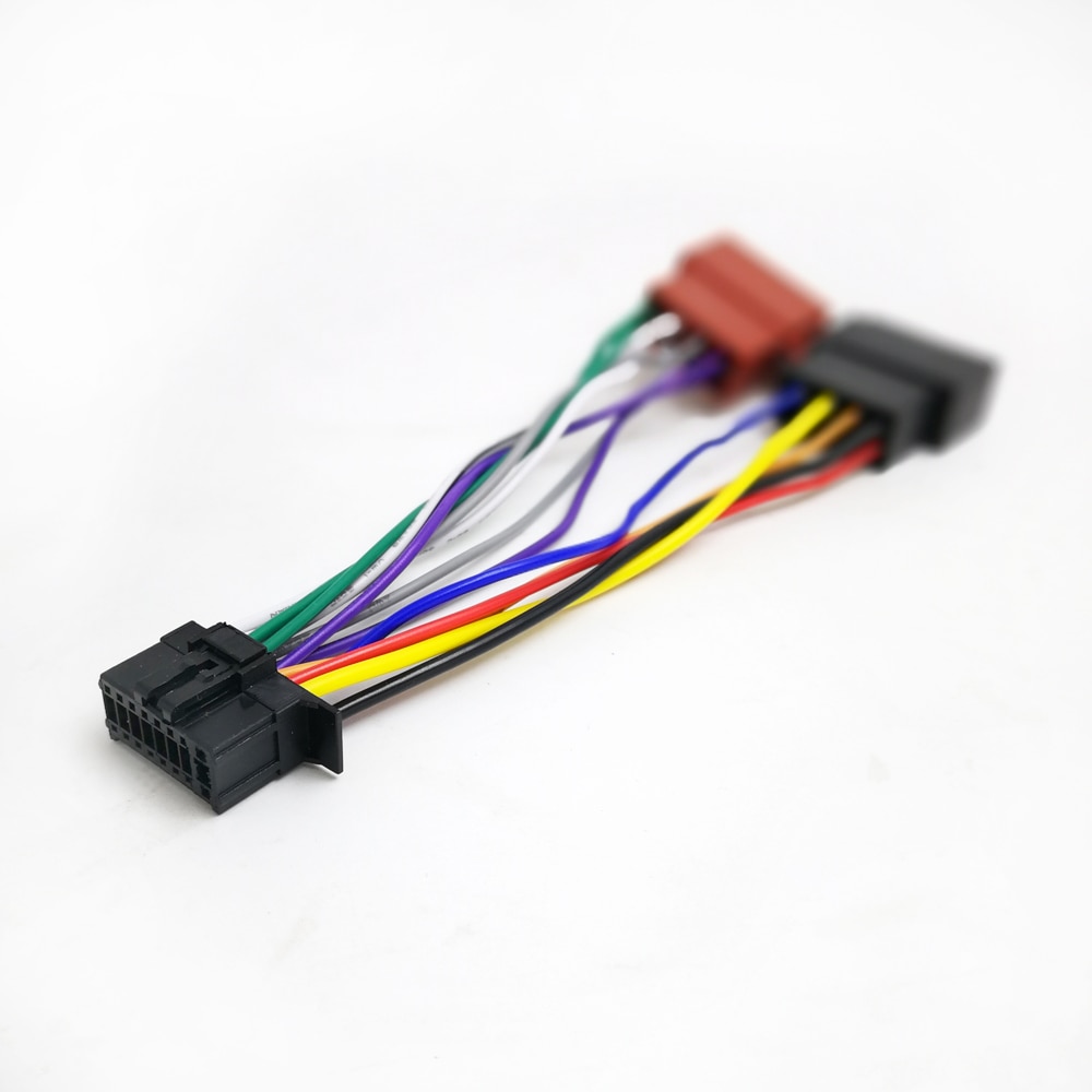 Biurlink ISO Wiring Harness Adaptor 16Pin Port for Pioneer RADIO MODELS MINI ISO Plug Connector