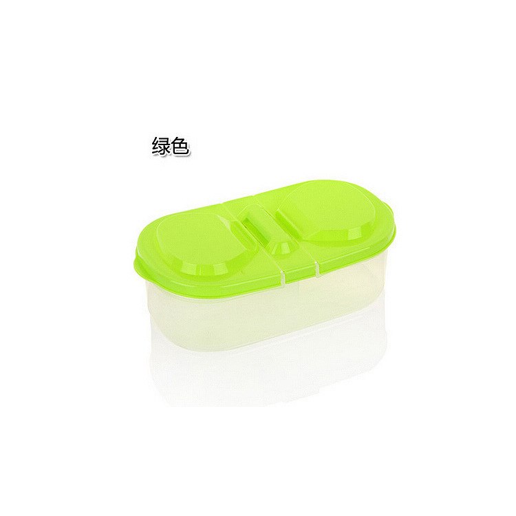 Boîte de rangement pour aliments céréales, cuisine, petits récipients en plastique avec couvercles, conteneur pour céréales, réfrigérateur organisateur de stockage AT31: green