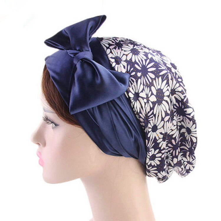 Dames zijden douchemuts, nachtmuts, haarnetje, hoed, hoofdbedekking, satijnen tulband, hoofddoek: 5