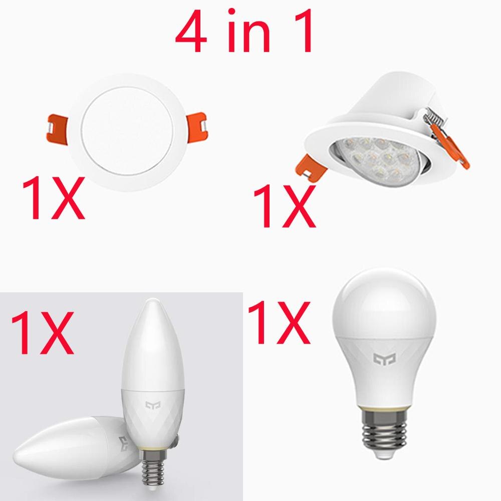 Original Yeelight Smart Lichtquelle Set Bluetooth Mesh Edition Smart licht Birne Downlight Scheinwerfer Arbeit Für MI Häuser App: 4in1