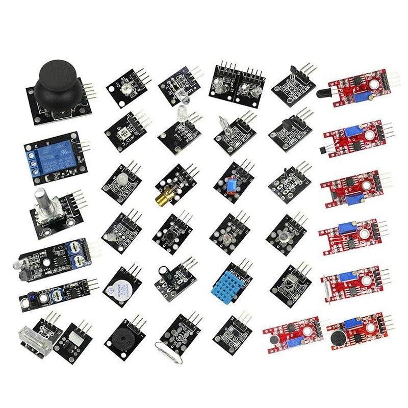 Kit de capteurs 45 en 1 pour Arduino, Modules de démarrage pour UNO R3 MEGA2560