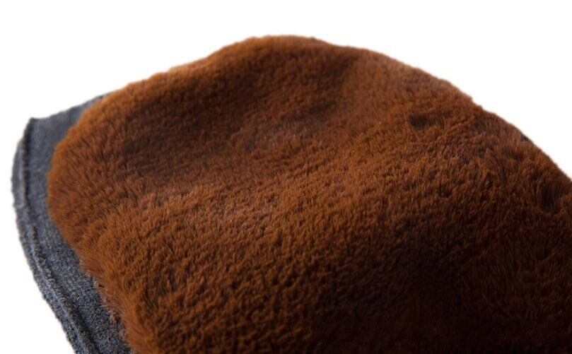 Ett par unisex vinter varmt kne dobbeltlags vindtett knebeskyttelse ull høst vinter lett pustende kneskål