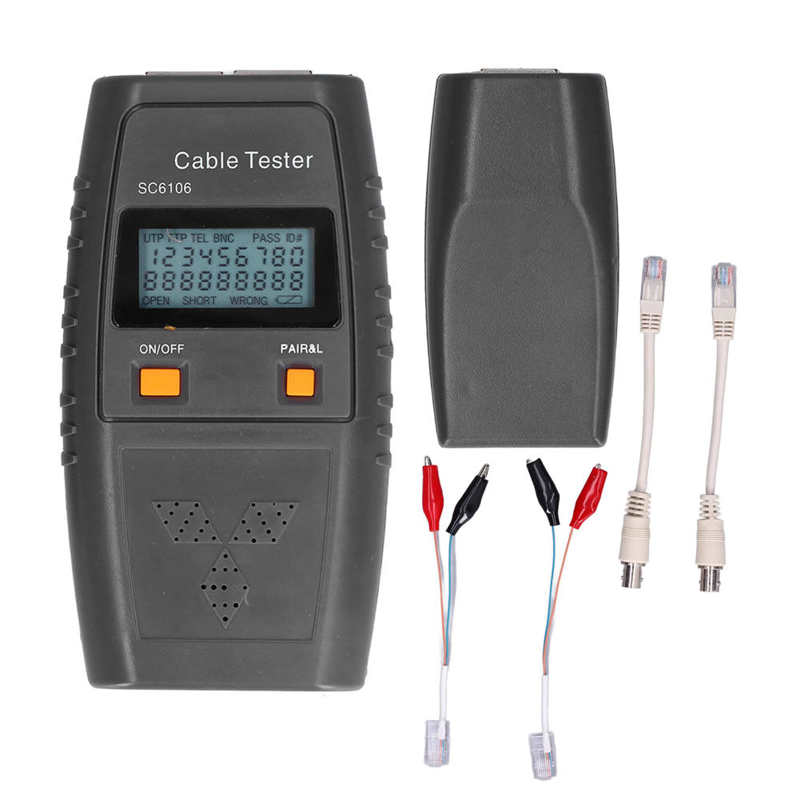 BNC Net Cable Tester Automatic Delayed Shutdown Remote Identification Audio Prompt Universal BNC Wire Tester