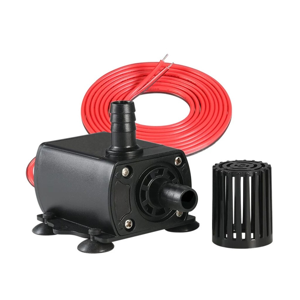 DC 12V Mini Brushless Water Pump Water Cooling Pump For Fountain Pool Garden: Default Title