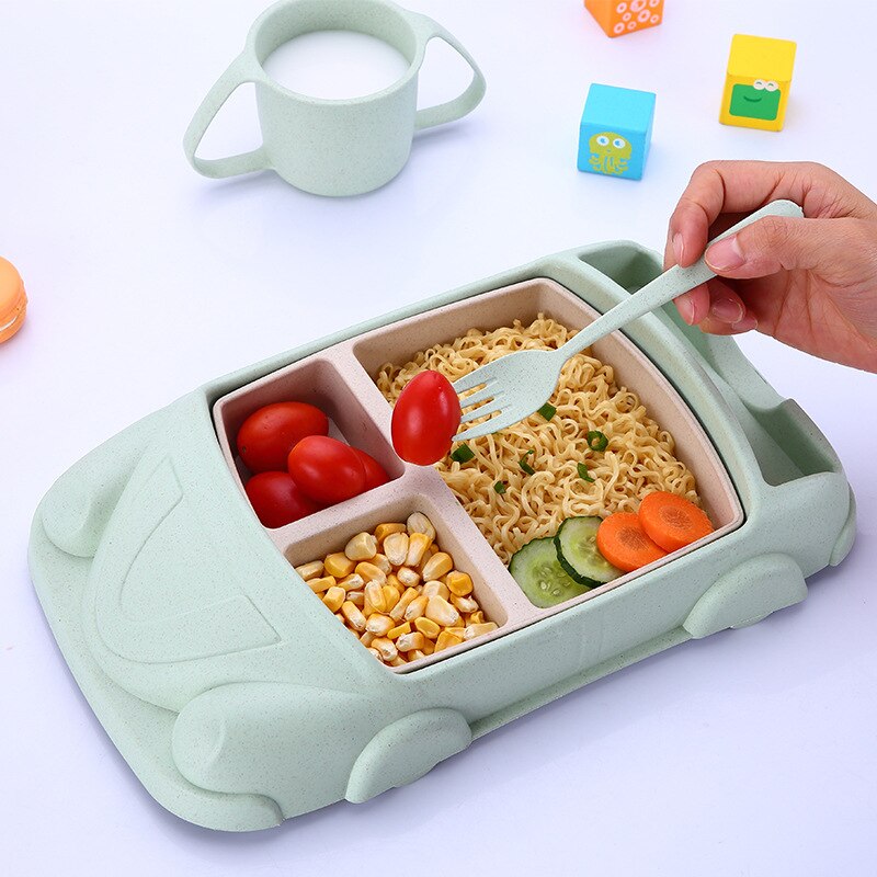 Assiette pour enfants en forme de voiture, jolie vaisselle pour la maison, assiette pour bébé, petit-déjeuner, plats à fruits, soucoupe, plateau, dessert, vaisselle