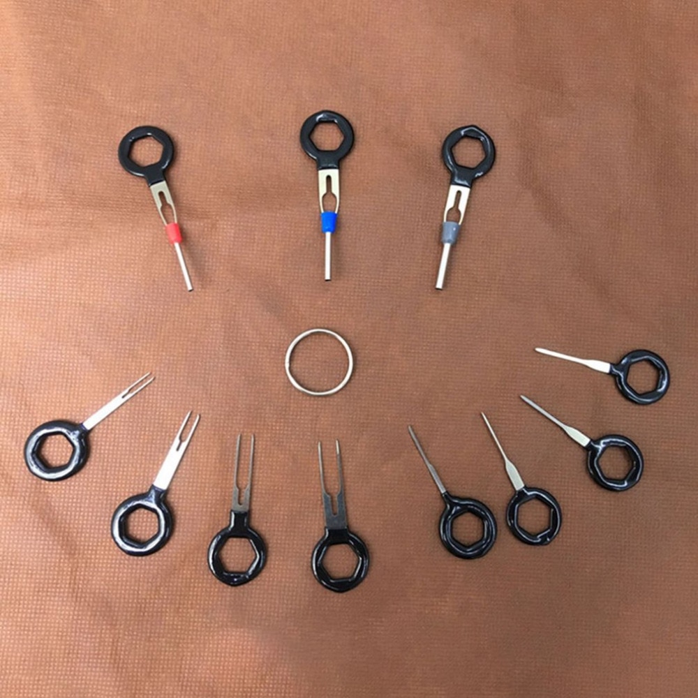 Car Terminal Removal Tool Kit Harness Wiring Crimp Connector Extractor Puller Release Pin Repair Tools Top