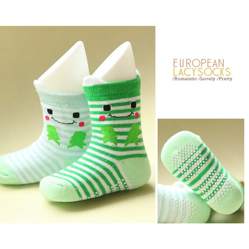 Autumn Spring Cotton Baby Non-slip Children Cartoon Girl Boy Socks 6pair=12pc=lot Character Unisex