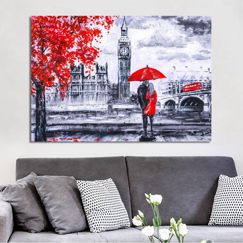 Canvas schilderij doek boom, bloemen en kleur Canvas schilderij doek boom, bloemen en kleur