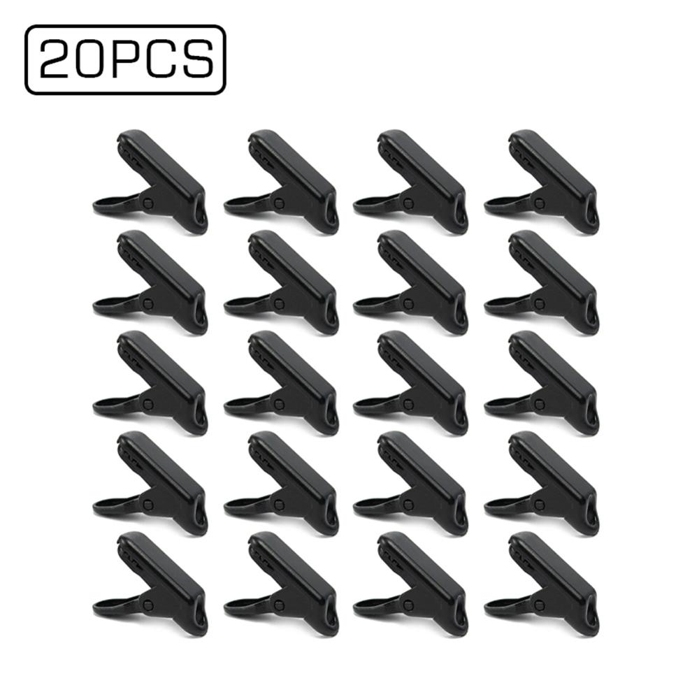 20pc pinces à bâche robustes pour tente de camping en plein air, pince crocodile: Default Title
