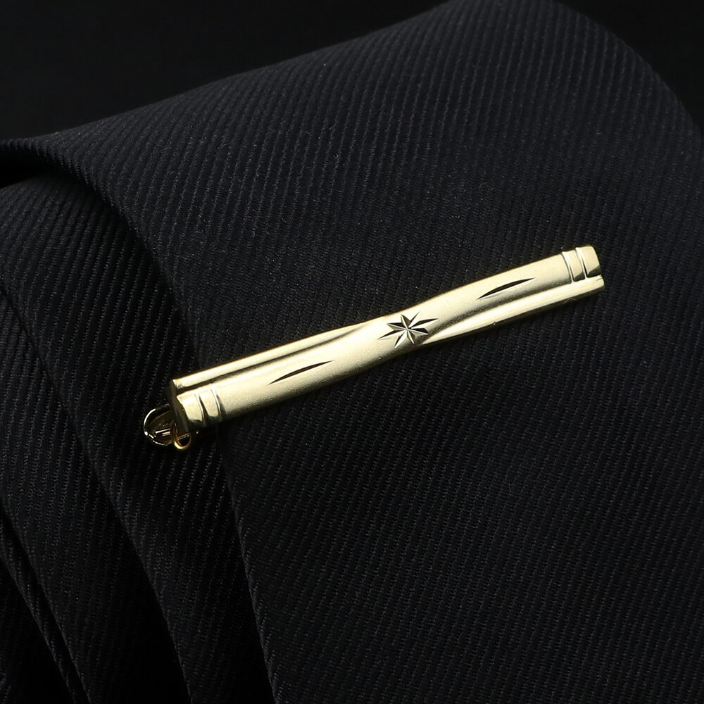 Fermacravatta da uomo in acciaio inossidabile cromato lucido gioielli cravatta Clip Pin chiusura morsetto fascino creativo fermacravatta accessori da sposa: A8-14