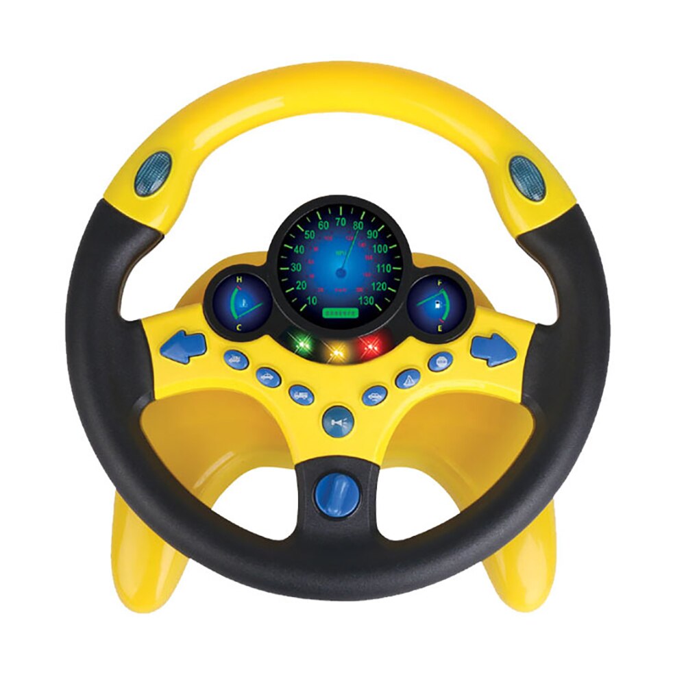 Pretend Play Electric Steering Driving Wheel Sound Light Education Kids Toy perfect or birthday your little racer