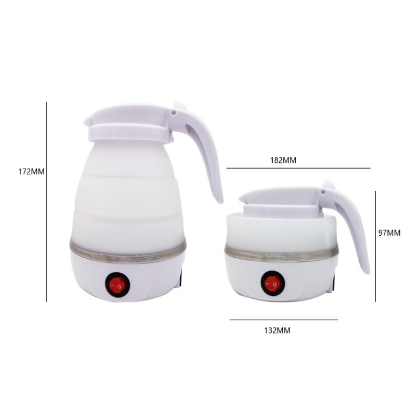 Bouilloire pliable Portable 100V ~ 240V, Mini-bouilloire Portable, avec mise hors tension automatique, pour la cuisine et la maison