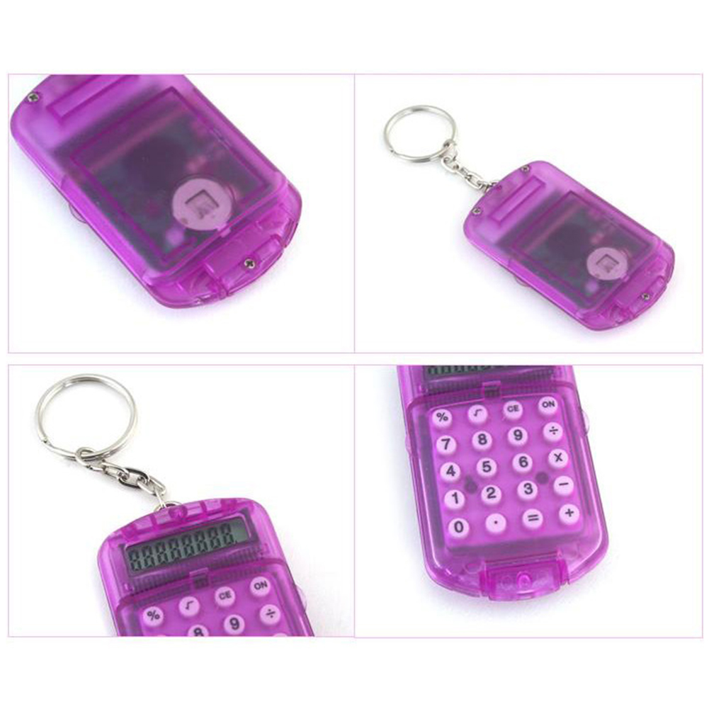 1 pcs Keychain Pocket Mini Calculator School Office Company Calculator Accounting Tool
