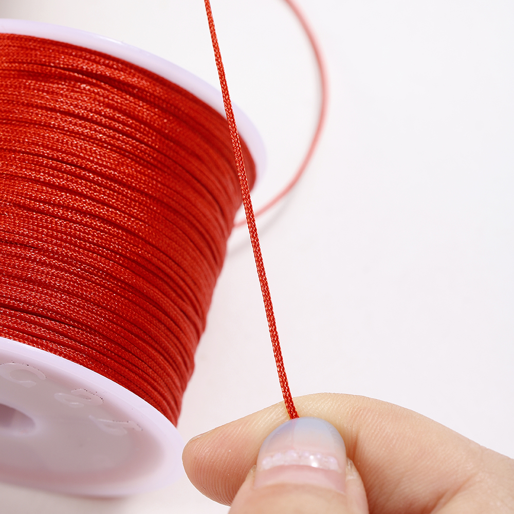 10/50M 0.8mm Nylon Draad Koord Chinese Knoop Armband Gevlochten String voor DIY Kwastje Kralen Shamballa String sieraden Maken
