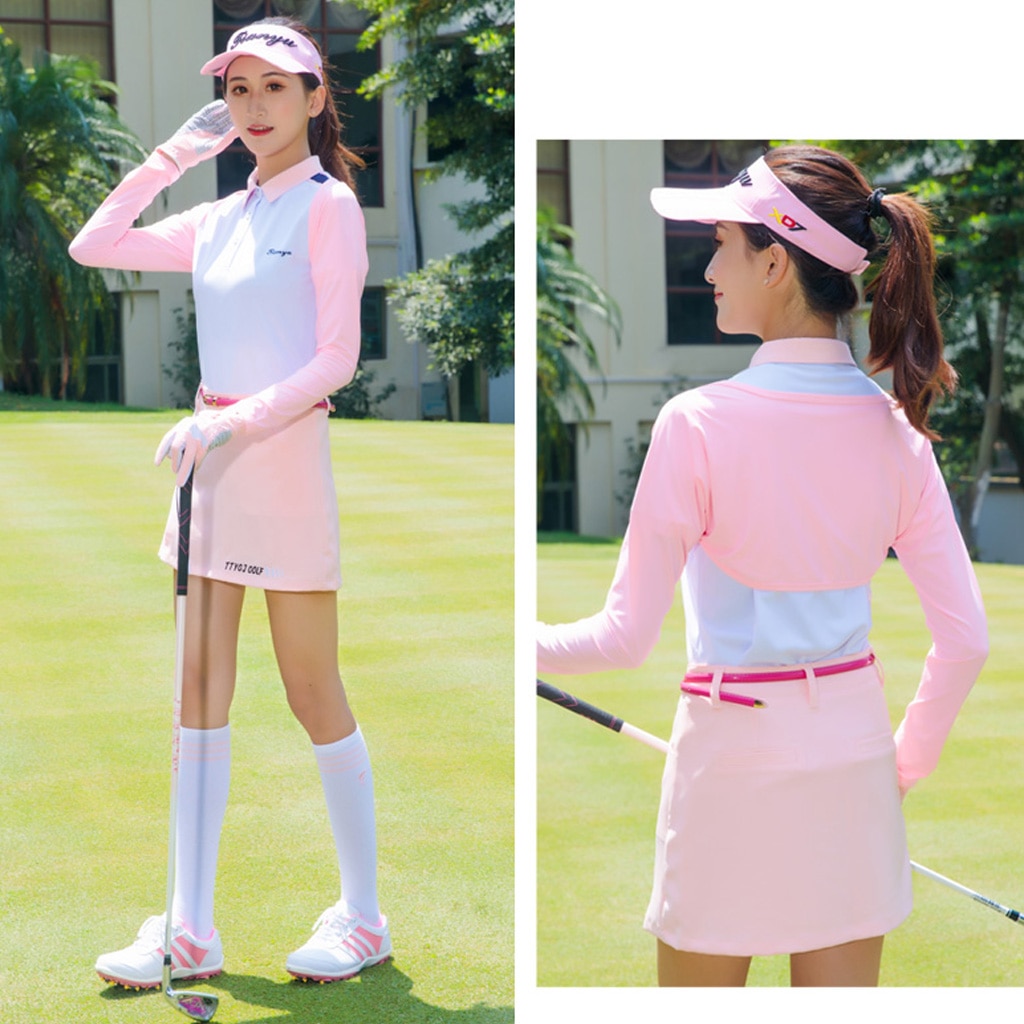 Kvinder golf manchet arm ærmer solcreme uv beskyttelse sjal multifunktion køle handsker sommer cykel kørsel klatre sjal manchet