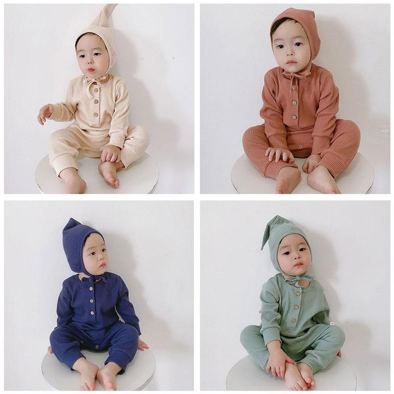 Einfarbig einteiliges Strampler Für Kleinkinder Und freundlicher Für freundlicher Kleidung Und Hause Pyjama Herbst Furz in h0S4