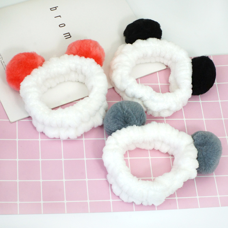 plusieurs styles mignon élastique oreilles de chat bandeaux pour femmes filles maquillage visage lavage bandeau coiffure casque accessoire de cheveux
