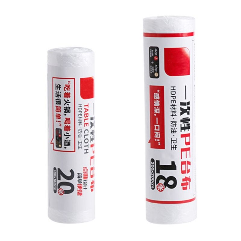 1 rull engangsduk festduk festdeksel duk 180 x 180cm/200 x 200cm til runde / firkantede bord