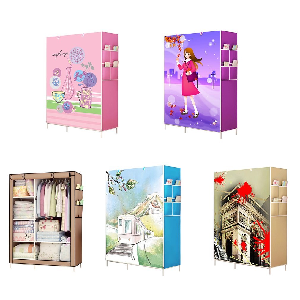 Simple Wardrobe Storage Closet Hanging Wardrobe Reinforcement Combination