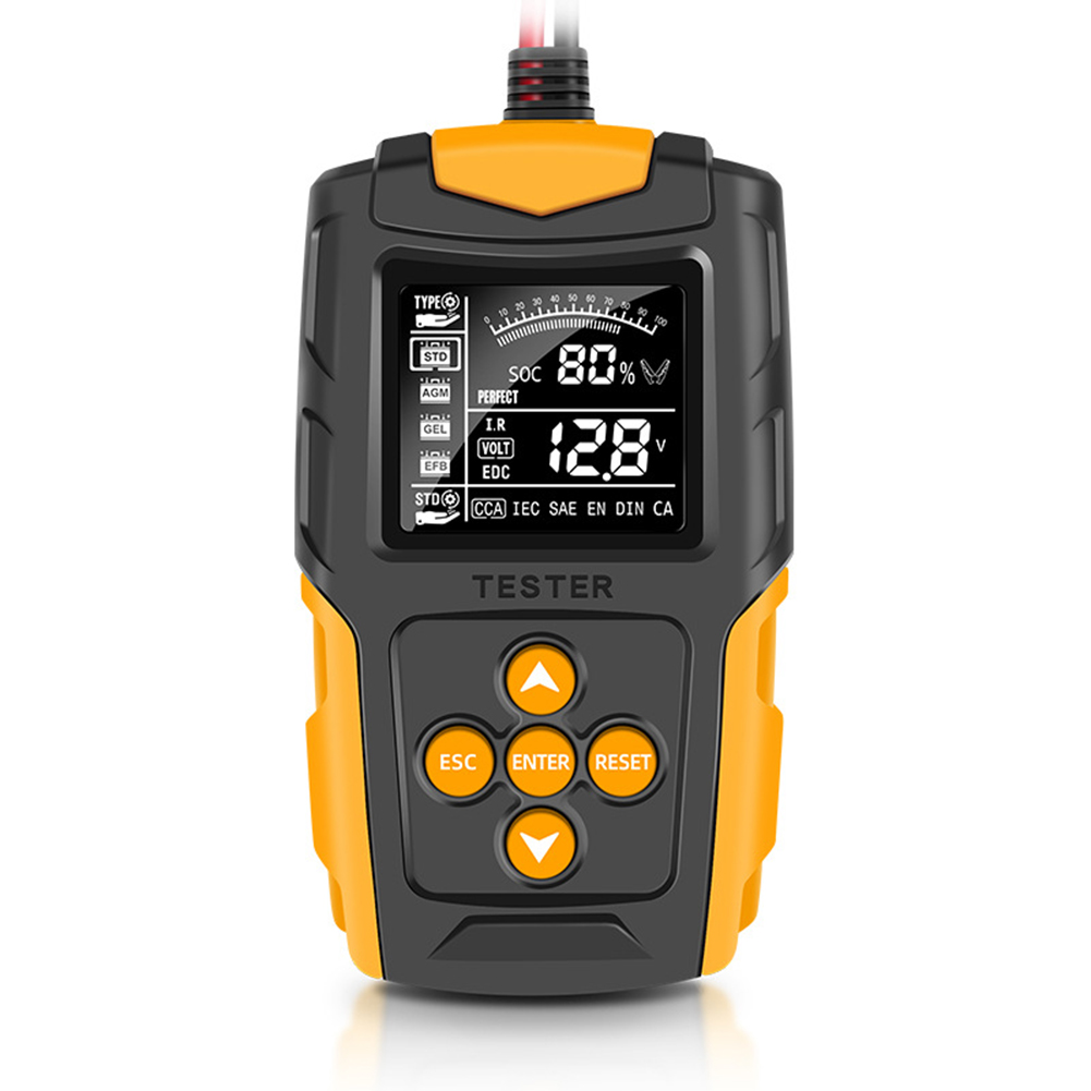 12V 24V Car Battery Tester Digital WET CA SLA Lead Acid Battery Analyzer Car Battery Tester Automobiles Accessories