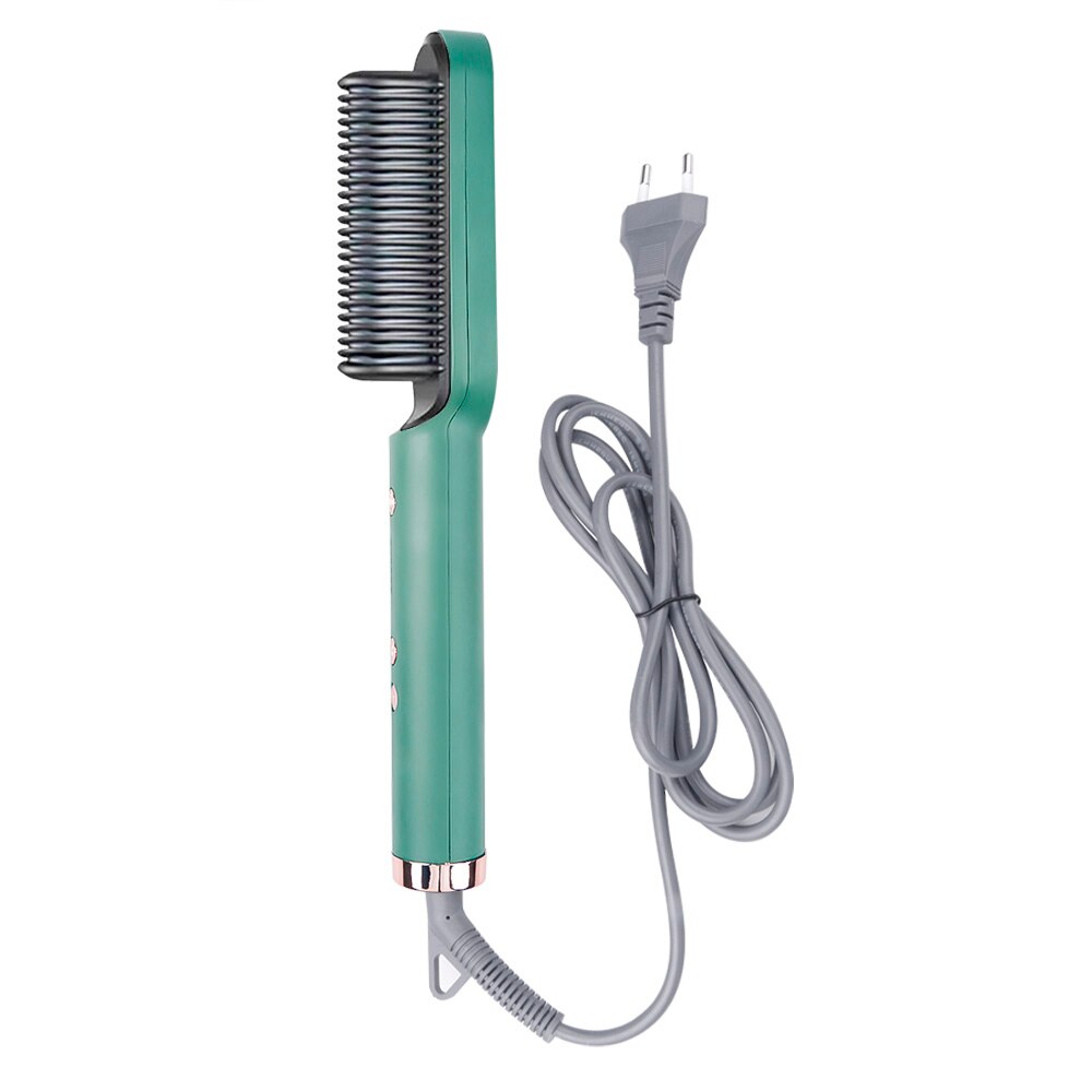 Hair Straightener Curler Fast Heating Combs Men Beard Straightener Brush Straighting Multifunctional Straightener: 01 / UK