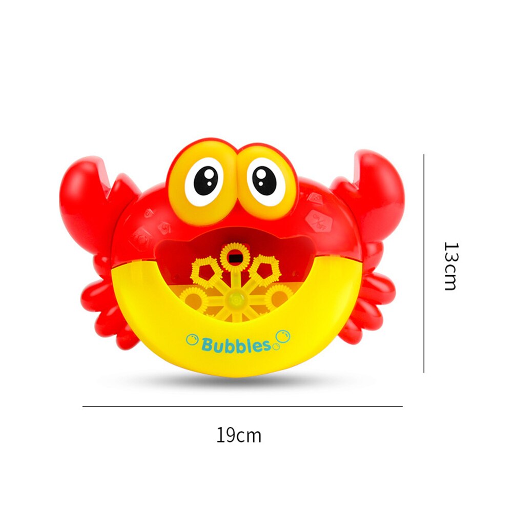 Bubble Crabs LED Light Music Baby Bath Toys Kids Pool Swimming Bathtub Soap Machine Automatic Bubble Funny Crab BathToy