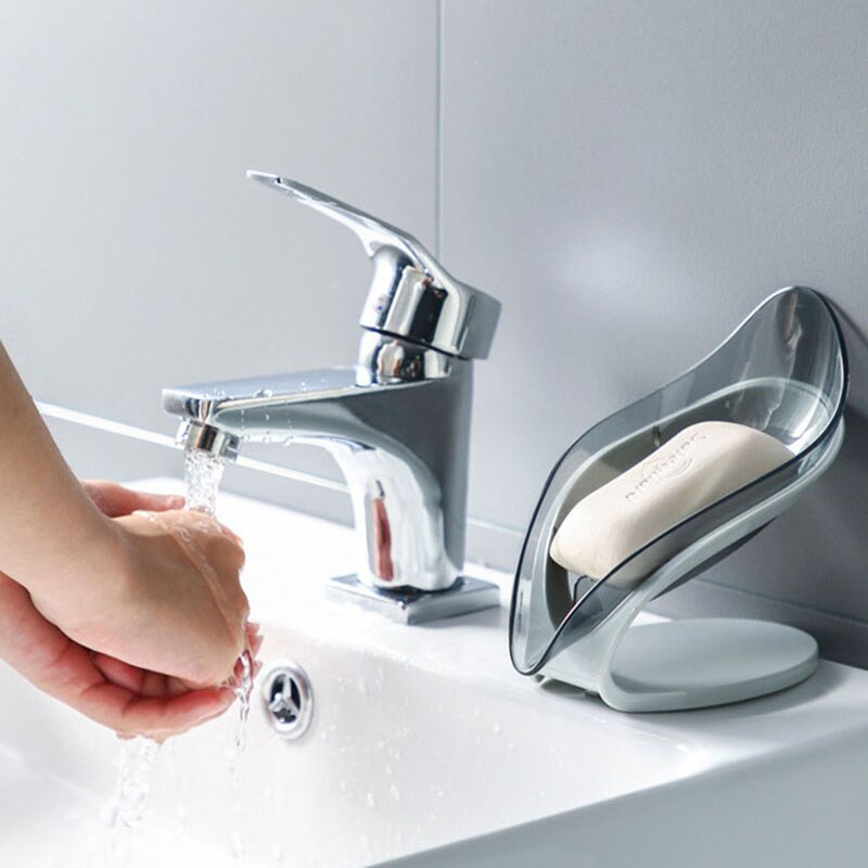 Jabonera con forma de hoja de , Fondo para jabón de baño, suministros de Soporte para Baño, Gadgets para ducha de baño, fácil de guardar, antideslizante, producto en oferta