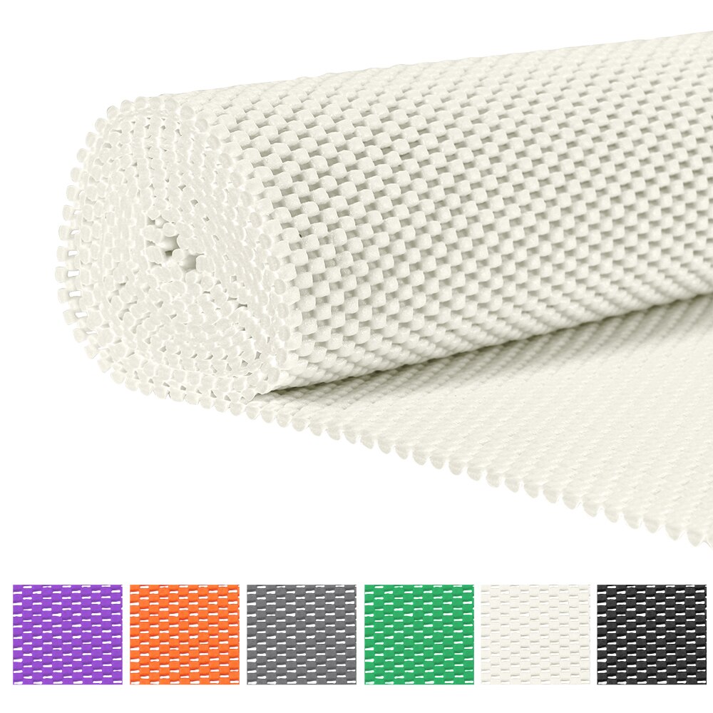 Alfombrilla de espuma de PVC antideslizante para cocina, alfombra para piso de automóvil, armario Interior, baño, tazas, sala de estar, decorativa, DIY: White