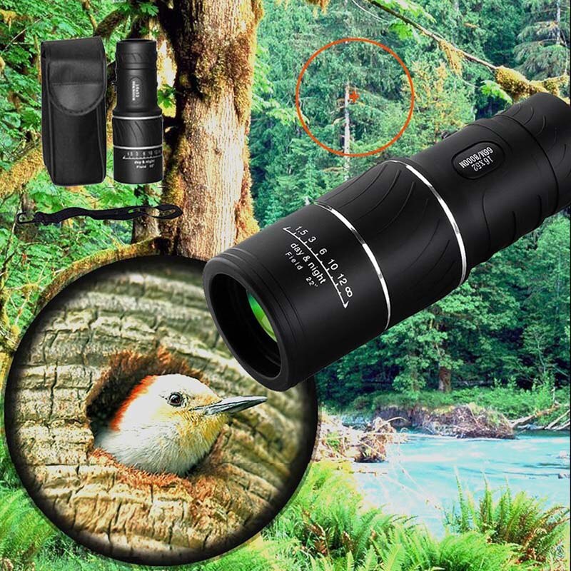 Monocular Telescope 16x52 HD Waterproof Anti-dust Shockproof Telescopes for Outdoor JHP-Best