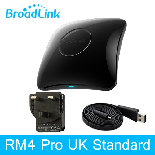 Broadlink RM4 Pro Rm4C Mini Smart Home Automation WiFi IR RF Universal Intelligent Remote Controller Work With Alexa: RM4 Pro UK Version