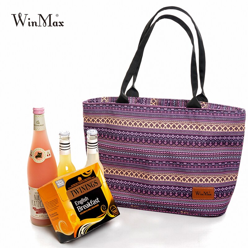 Winmax Grote Shopping Lunch Tas Voor Vrouwen Koeltassen Isolatie Thermische Champagne Bakken Doos Draagbare Picknick Reizen Icepack