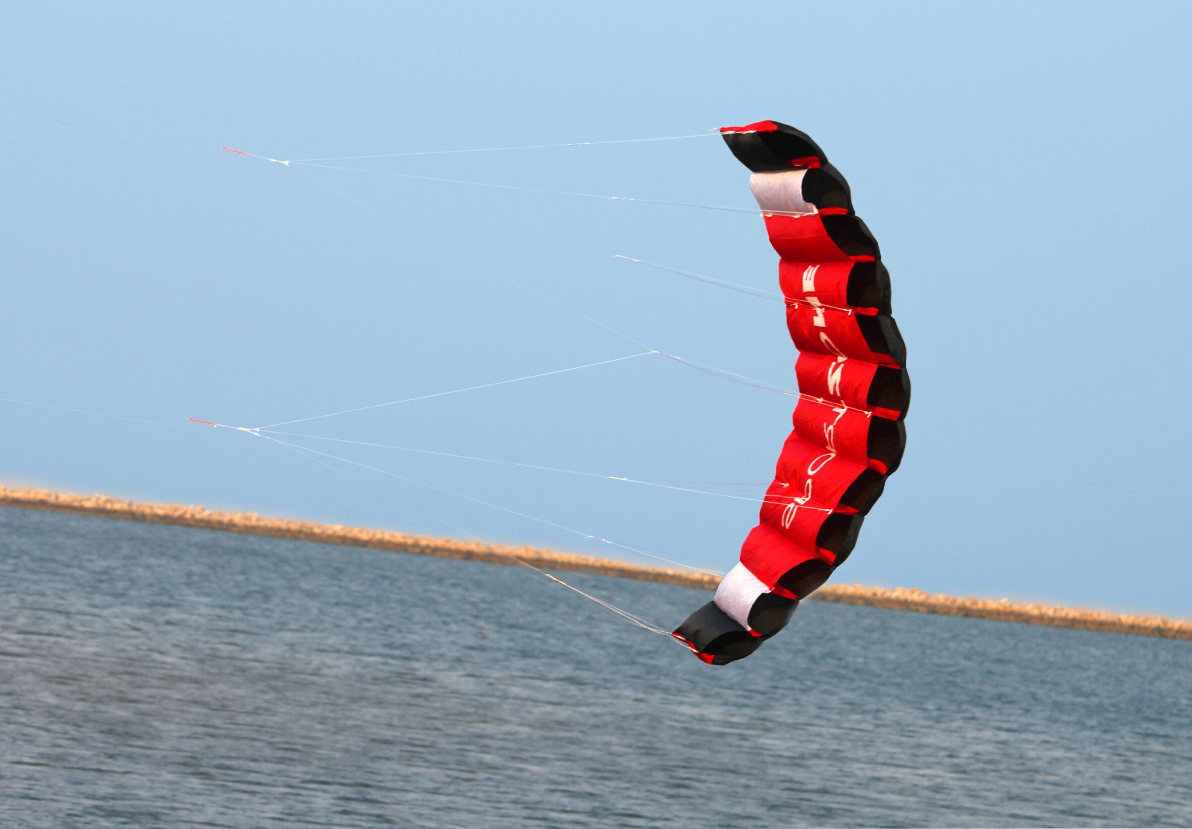 Outdoor Fun Sports Parafoil Kite /1.8m Dual Line Power Kites /Stunt Kite Good Flying Factory Outlet