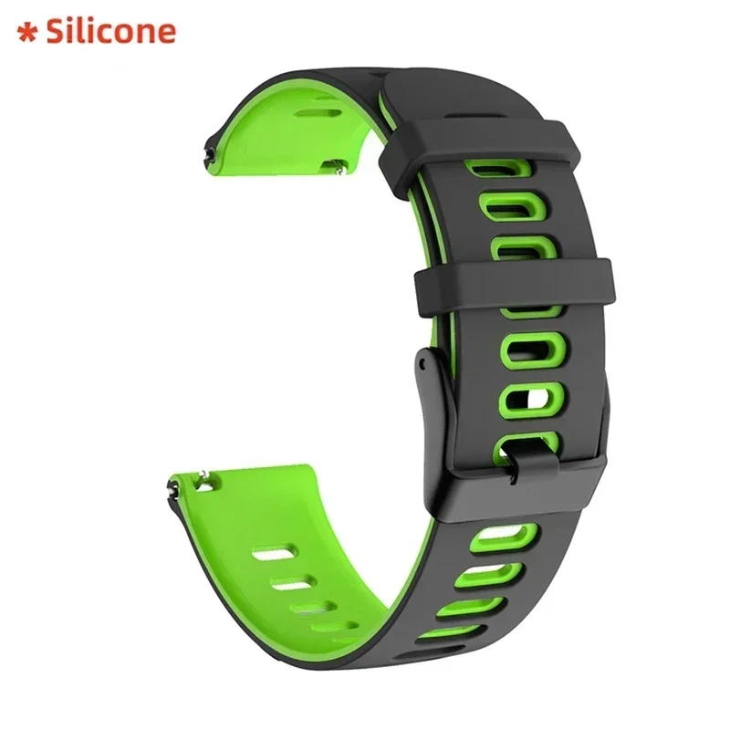 Pulseira de couro de 22mm para xiaomi watch 2 pro mi watch s4 s1/cor pulseira de substituição para amazfit balance gtr gts pulseira: Subiu verde