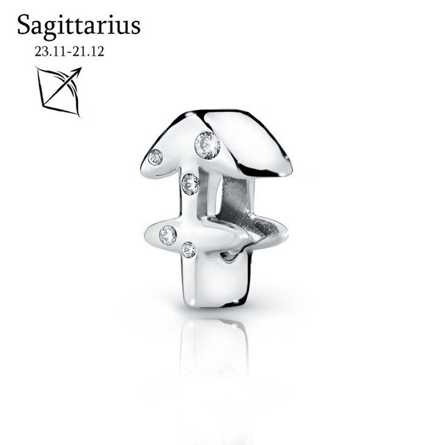 2019 inverno Nuovi 925 Branelli Dell'argento sterlina 12 Costellazioni Dello Zodiaco Pendenti E Ciondoli fit Originale Pandora Braccialetti Donne Gioielli FAI DA TE: pdl735