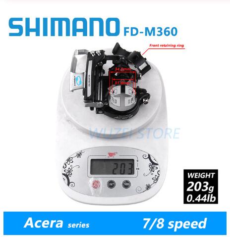 Shimano, Alivio cambio 21/24/27, RD-M430 de terciopelo RD-M360 RD-M370/7/8/9, bicicleta de montaña frente a RD-M390, cambio: M360 with Clamp Ring