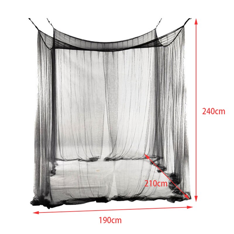 Four-door square mosquito net Outdoor Camping Portable Canopy Net With Storage Bag Insect Tent Protection Bedroom Full Netting