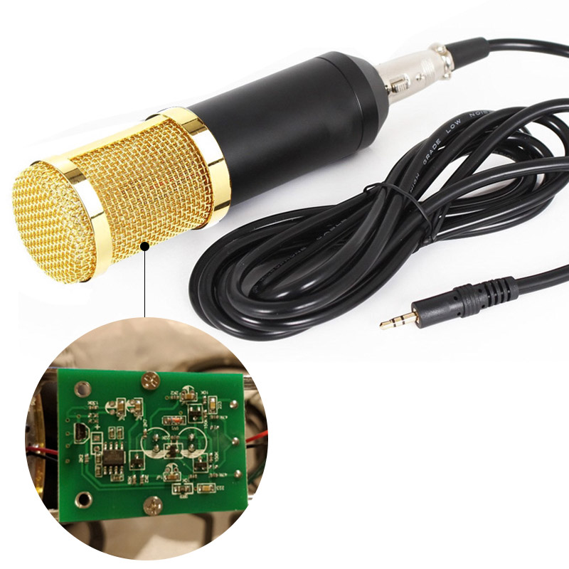 BM 800 Studio Microphone for Computer Condenser Microphone Recording Mikrofon Karaoke Microphones Microfone bm-800
