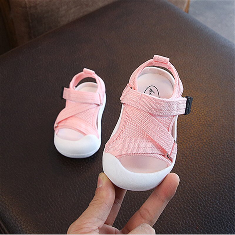 DIMI Sommer Kleinkind Schuhe Baby Mädchen Jungen Kleinkind Sandalen Nicht-Unterhose Atmungsaktive Sanft Kind Anti-Kollision Schuhe DM-027