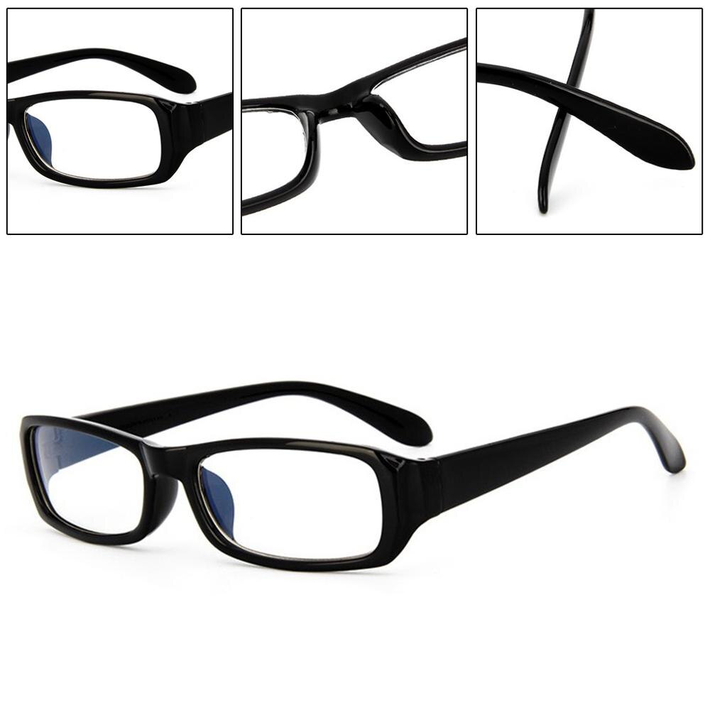 Blue Light Blocking Computer Goggles Students Classic Square Frame Glasses Anti-fatigue Unisex Clear Lens Durable