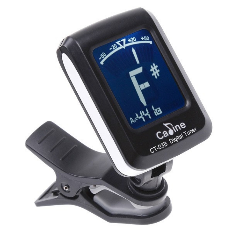 Caline ct -03b lcd clip-on elektronisk digital guitar kromatisk basviolin ukulele tuner